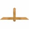Ekena Millwork Eugene Rough Sawn Timber Gable Bracket, Western Red Cedar, 48"W x 20"H x 4"D x 4"F, 10/12 Pitch GBW048X20X0404EUG00RWR - alternate 1